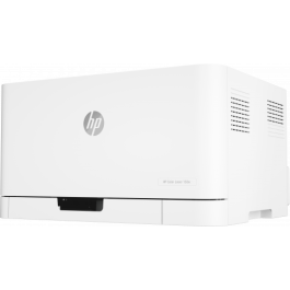 HP 4ZB95A Impresora Láser Color 150nw WiFi Compacta para Oficina, 18 ppm Negro, 4 ppm Color, USB, Ethernet, AirPrint, Blanca