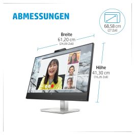 HP Monitor E27m G4 27" QHD (2560x1440) 5ms USB-C Altavoces Cámara Negro
