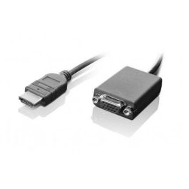 Lenovo Adaptador HDMI a VGA 20 cm, Resolución Máxima 1920 x 1080 a 60 Hz