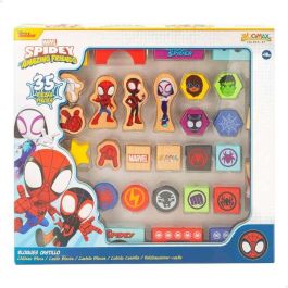 Juego de construccion de madera spidey amazing friends & friends con 50 piezas Juego de construccion de madera spidey amazing friends & friends con 50 piezas
