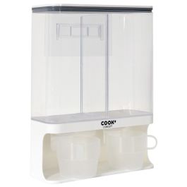 Cook Concept Dispensador 2 Compartimentos 3L para Cereales Café Frutos Secos con Vasos Graduados Precio: 14.49999991. SKU: B1J789L44B