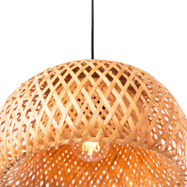 Lámpara Colgante Antony SKD-P-2046 Ratán Iluminación Cálida y Fresca