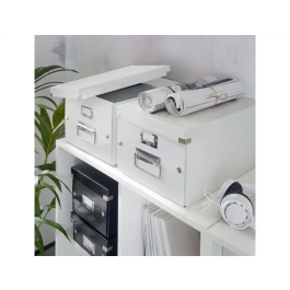 Leitz Click&Store Caja de Almacenamiento para DVDs Blanca 206x147x352 mm