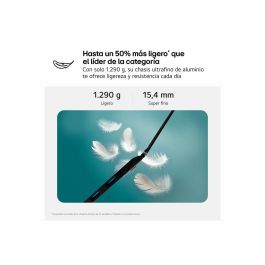 LG Gram 15Z80T-G.AU75B Portátil AMD Ryzen AI 7 350, 16 GB LPDDR5x-SDRAM, 512 GB SSD, Pantalla Full HD 15.6", Windows 11 Home, Negro