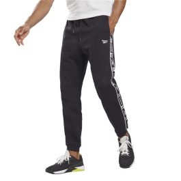 Pantalón Largo Deportivo Reebok Ri Tape Jogger Negro Hombre