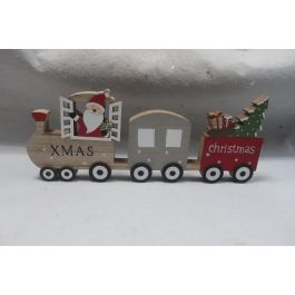 DKD Home Decor Decoración Navidad Tren Tradicional MDF Natural Rojo 2x16x40 cm 6 Unidades Precio: 25.9545. SKU: B1EXZH6MLR