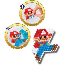Aquabeads Cubo de creatividad Super Mario, Set de manualidades para niños con cuentas de agua, Edad +4 años, Medidas 16.5x16x14 cm
