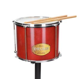 Golden Drums Juego de Batería de Percusión Infantil de Plástico con Sonidos para Niños 4+ años – 83x82x55 cm