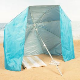 Sombrilla Aktive Azul 200 x 185 x 200 cm (6 Unidades) Sombrilla Aktive Azul 200 x 185 x 200 cm (6 Unidades)