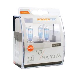 Powertec MTECPTZPT11-DUO Lámpara Halógena H11 12V 55W Platinum +130% Luz Blanca Nieve Homologación E4 Pack Duo Precio: 11.79000042. SKU: S3702207