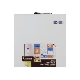 Nobo Pizarra Magnética Blanca 360x360mm con Rotulador e Imanes, 1903802