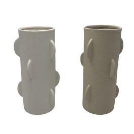 DKD Home Decor Jarrón Blanco Beige Porcelana 15.5 x 30 x 15.5 cm (4 Unidades) Precio: 59.50000034. SKU: B17GB396MR