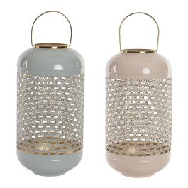 DKD Home Decor Portavelas Delhi Chic Rosa y Azul, 24 x 56 x 24 cm (2 Unidades) Precio: 52.5000003. SKU: S3037604