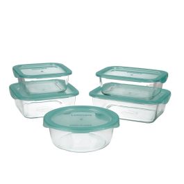 Set 5 Recipientes Vidrio con Tapa Keep'N Lagon Luminarc 76 cL - 82 cL - 92 cL - 2*122 cL Precio: 27.89000027. SKU: S2702594