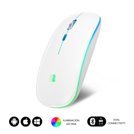 SUBBLIM Raton LED Dual Flat Mouse White SUBBLIM Raton LED Dual Flat Mouse White Precio: 14.69000016. SKU: S5622248