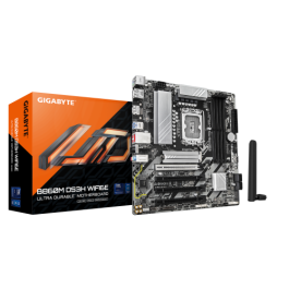 GIGABYTE B860M DS3H WIFI6E Placa base - CPUs Intel Core Ultra, VRM de 5+1+2+1 fases, hasta 9066MHz DDR5, 1xPCIe 5.0 + 1xPCIe 4.0 M.2, LAN 2,5 GbE, WiFi 6E, USB 3.2 Gen 2 Precio: 181.88999994. SKU: B1A34N39T9