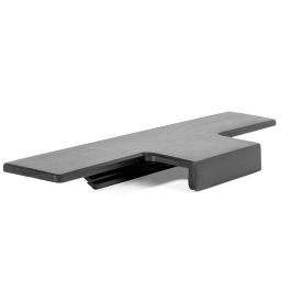 Tirador Embutir Linear Negro Cepillado Largo 147 Viefe