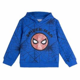 Cerdá Sudadera con Capucha Spiderman Cotton Brushed 8 Años Azul