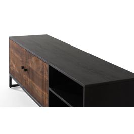 GINER Y COLOMER Mueble TV Palisandro y Mango con Patas Metal Marrón 150 cm