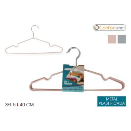Set de 5 perchas de metal plastificado 40 cm - Confortime (18 Cajas) Precio: 32.49999984. SKU: B13P3W9RLR