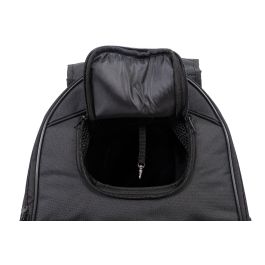 Mochila Canguro Práctica Negra de Poliéster 30x20x34cm, Diseño Ligero y Discreto, Peso Máx. 3.5kg
