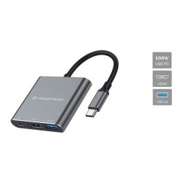 Conceptronic Docking USB-C 3in1 1xHDMI 4K 1xUSB-A 3.0 1xUSB-C Alimentacion 100W Precio: 19.90000001. SKU: B16KZTLDZT