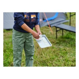 Campingaz Bistro Grill, Parrilla de Gas Portátil para Exterior 2000 W, Encendido Piezoeléctrico, Superficie Antiadherente 33.5x28 cm, Incluye Funda de Transporte