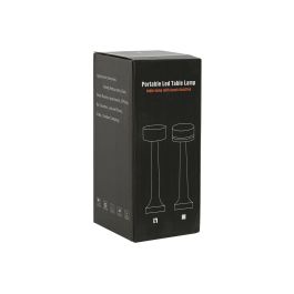 DKD Home Decor Lámpara Sobremesa Moderno Táctil Recargable Plateado Dorado Cobrizo Pack 3 Unidades 9 x 21 x 9 cm