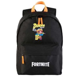 Fortnite Mochila Escolar Durrr Americano Adaptable a Carro, Espaldera Acolchada, 42x31x13.5 cm, Ideal para Niños 7+ Años