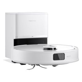 Roborock Q10 VF+ Aspirador y Fregador Robot sin Bolsa, Blanco, con Estación de Auto-Vaciado RockDock Plus y Mopa, LiDAR, WiFi, 10000 Pa