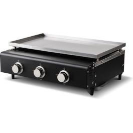 Plancha de gas - CAJA DE COCCIÓN - CUENCA - 3 quemadores con tapa - 65 X 50 X 23 cm - Negra Plancha de gas - CAJA DE COCCIÓN - CUENCA - 3 quemadores con tapa - 65 X 50 X 23 cm - Negra