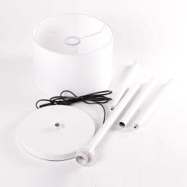 Lámpara de Suelo Tony Recta LED E27 Estilo Nórdico y Diseño Elegante, compatible RGB/CCT, para Salón, Dormitorio, Oficina [SKD-F014-W]