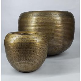 DKD Home Decor Macetero Mundra Dorado 64 x 47 x 64 cm Set de 2 Precio: 242.49999983. SKU: B1AJCNMZD4