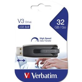 Verbatim Pendrive V3 Store ´N´ Go Super Speed 32 grb Retráctil Usb 3.2 Negro Verbatim Pendrive V3 Store ´N´ Go Super Speed 32 grb Retráctil Usb 3.2 Negro