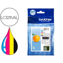 BROTHER LC3211VAL Tinta Original Multipack 4 Cartuchos Negro, Cian, Magenta, Amarillo Precio: 37.98999974. SKU: B1893W3LGA