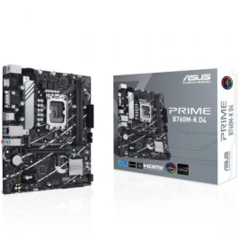 ASUS PRIME B760M-K D4 Placa Base Intel LGA1700 DDR4 HDMI PCIe4.0 4SATA3 USB3.2 MATX Precio: 103.4999999. SKU: S0235783