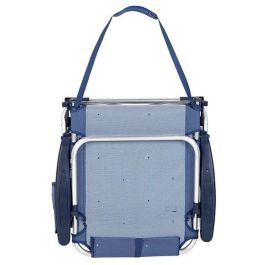 Silla playa aluminio plegable 4 posiciones 51x45x76cm con cojin,bolsillo y asa. Silla playa aluminio plegable 4 posiciones 51x45x76cm con cojin,bolsillo y asa.