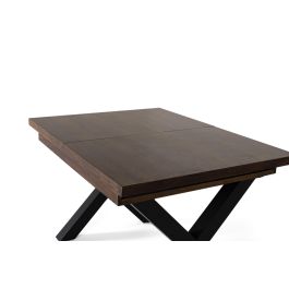 GINER Y COLOMER Mesa Extensible de Madera de Mango 120/180 cm Nogal
