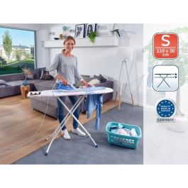 Leifheit Tabla de Planchar Fashion S 110x30cm, Superficie Metal Expandido, Soporte Fijo, Altura Ajustable 75-88cm