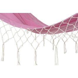 DKD Home Decor Hamaca Rosa de Terraza y Jardín, 255 cm Ancho, Flecos, Algodón, Poliéster, Max. 120 kg DKD Home Decor Hamaca Rosa de Terraza y Jardín, 255 cm Ancho, Flecos, Algodón, Poliéster, Max. 120 kg
