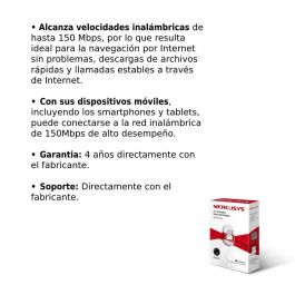 ADAPTADOR RED MERCUSYS MW150US USB2.0 WiFi-N/150MBPS NANO