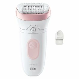 Braun Depiladora Eléctrica SE 7-000 Inalámbrica 2 Velocidades 40 min Blanco / Rosa