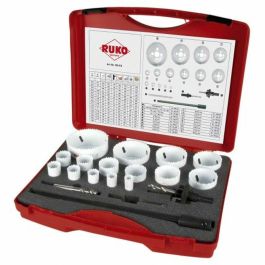 Set de coronas perforadoras RUKO Acero de alta velocidad (HSS) 19 piezas Precio: 375.50000059. SKU: B1855VX76Q