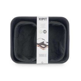 Set 3 Organizadores de Bambú Negro Kipit - 25x9x20 cm y 17x11x8 cm (12 Unidades) Set 3 Organizadores de Bambú Negro Kipit - 25x9x20 cm y 17x11x8 cm (12 Unidades)