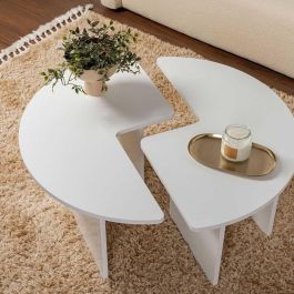 Mesa de Centro Blanco 90 x 41 x 90 cm