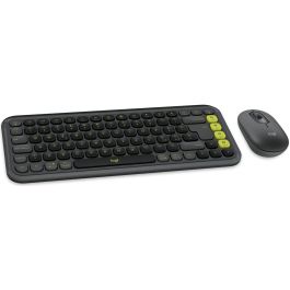 Logitech 920-013115 Combo Teclado y Ratón Inalámbrico Bluetooth Grafito QWERTY para PC/Mac/Móvil POP ICON