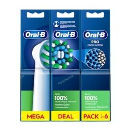 Oral-B PRO CA 6U Cabezales de Recambio Pro Cross Action para Cepillo de Dientes Eléctrico, Pack 6 unidades, Limpieza Profunda Precio: 27.89000027. SKU: B1D3TP5W98