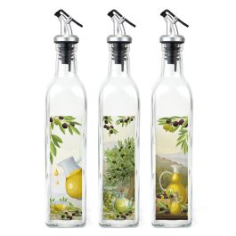 Aceitera de vidrio 500 ml con tapón - Anna (12 Unidades) Aceitera de vidrio 500 ml con tapón - Anna (12 Unidades)