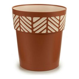 Stefanplast Maceta Plástico 30 cm Orfeo Terracota, 11.8 L, 29x29x29 cm (6 Unidades)