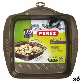 Molde para Horno Pyrex Asimetria Cuadrado Negro Metal 24 x 24 cm (6 Unidades) Precio: 99.95000026. SKU: S2706956